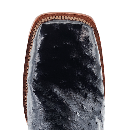 R Watson FQ Ostrich Black Boots