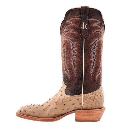 R. Watson Sand Bruciato FQ Ostrich Boots