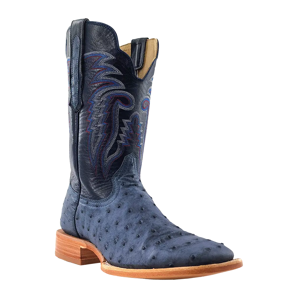 R. Watson American Blue Jean FQ Ostrich Boots