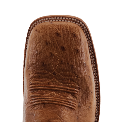 R. Watson Antique Saddle Smooth Ostrich Forrest Green Boots