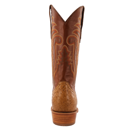 R. Watson Antique Saddle Smooth Ostrich Sunset Tan Boots
