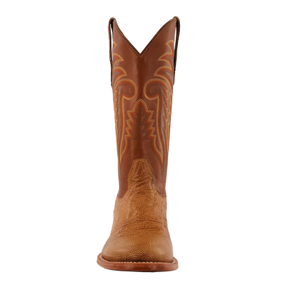 R. Watson Antique Saddle Smooth Ostrich Sunset Tan Boots