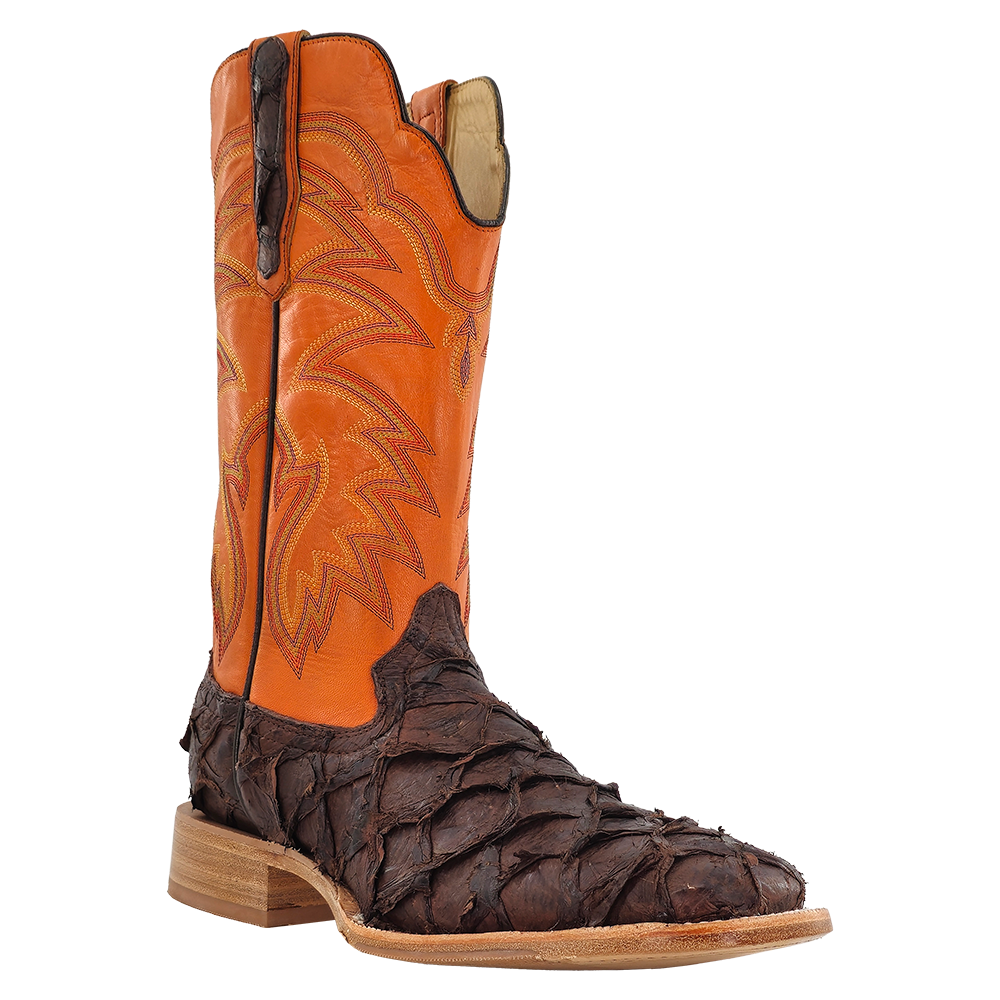 R. Watson Chocolate Matte Pirarucu Boots