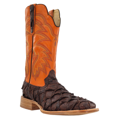 R. Watson Chocolate Matte Pirarucu Boots