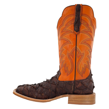 R. Watson Chocolate Matte Pirarucu Boots