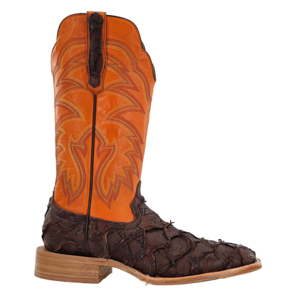 R. Watson Chocolate Matte Pirarucu Boots