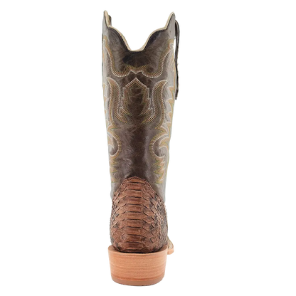 R. Watson Beige Python Boots