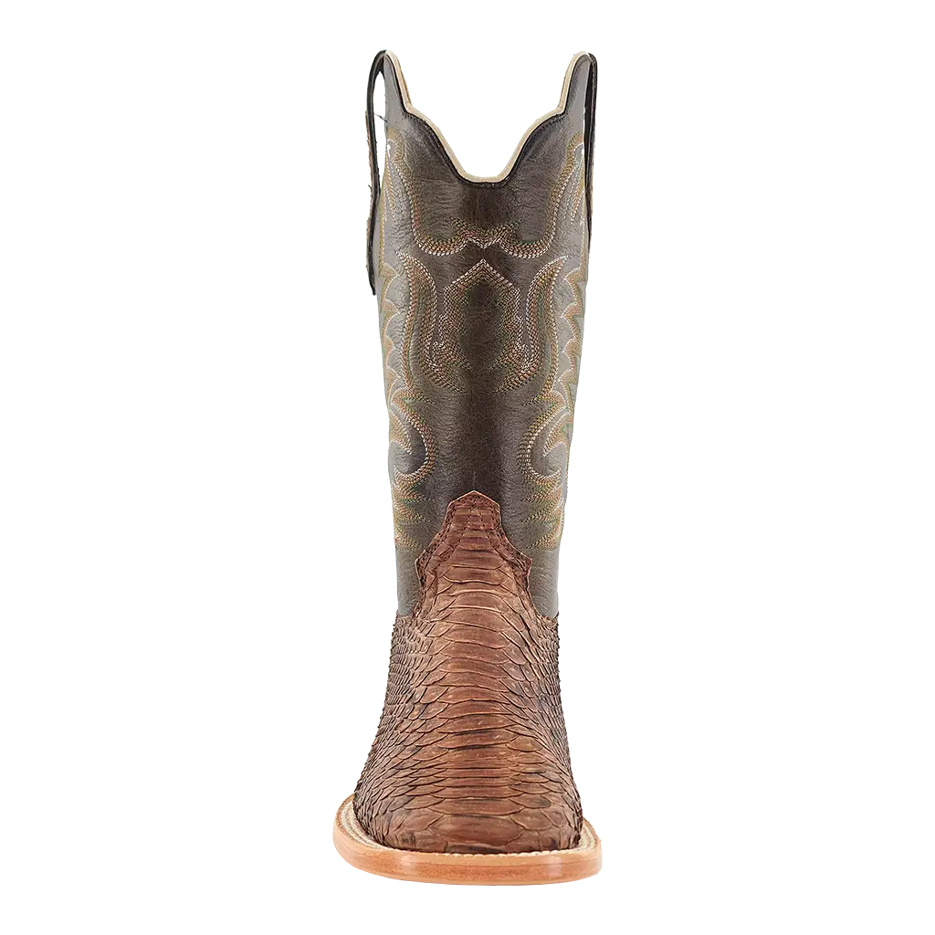 R. Watson Beige Python Boots
