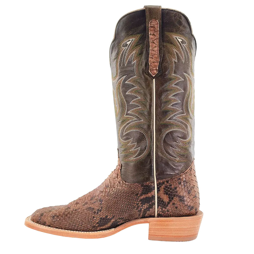 R. Watson Beige Python Boots