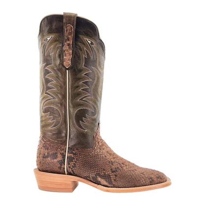 R. Watson Beige Python Boots