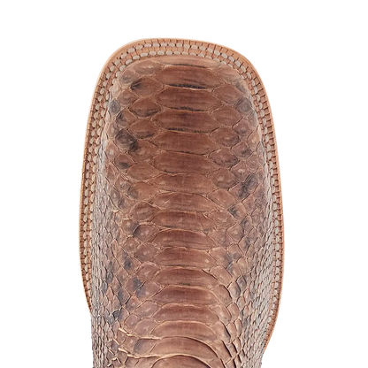 R. Watson Beige Python Boots
