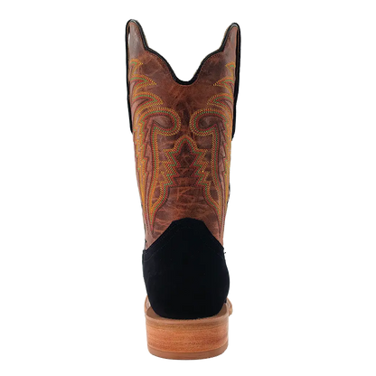 R. Watson Black Roughout Boots