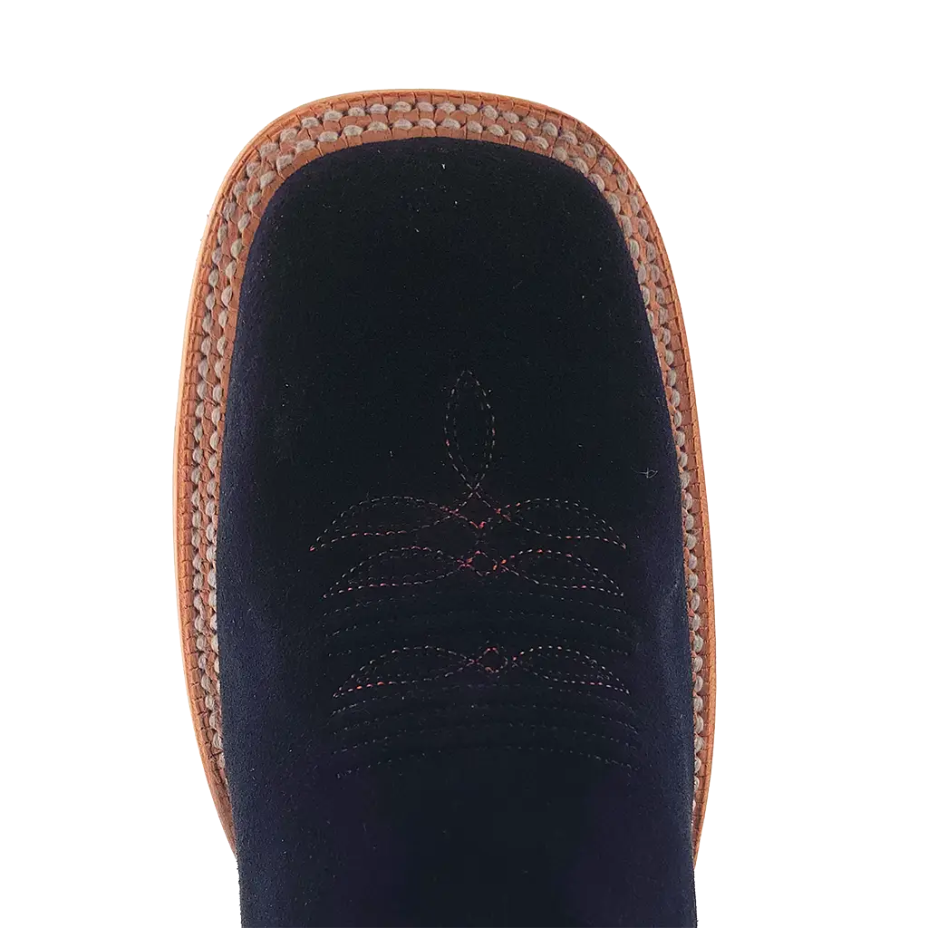 R. Watson Black Roughout Boots