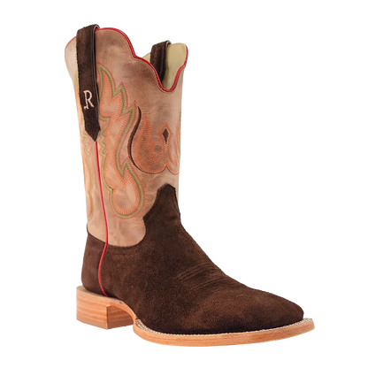 R. Watson Chocolate Roughout Boots