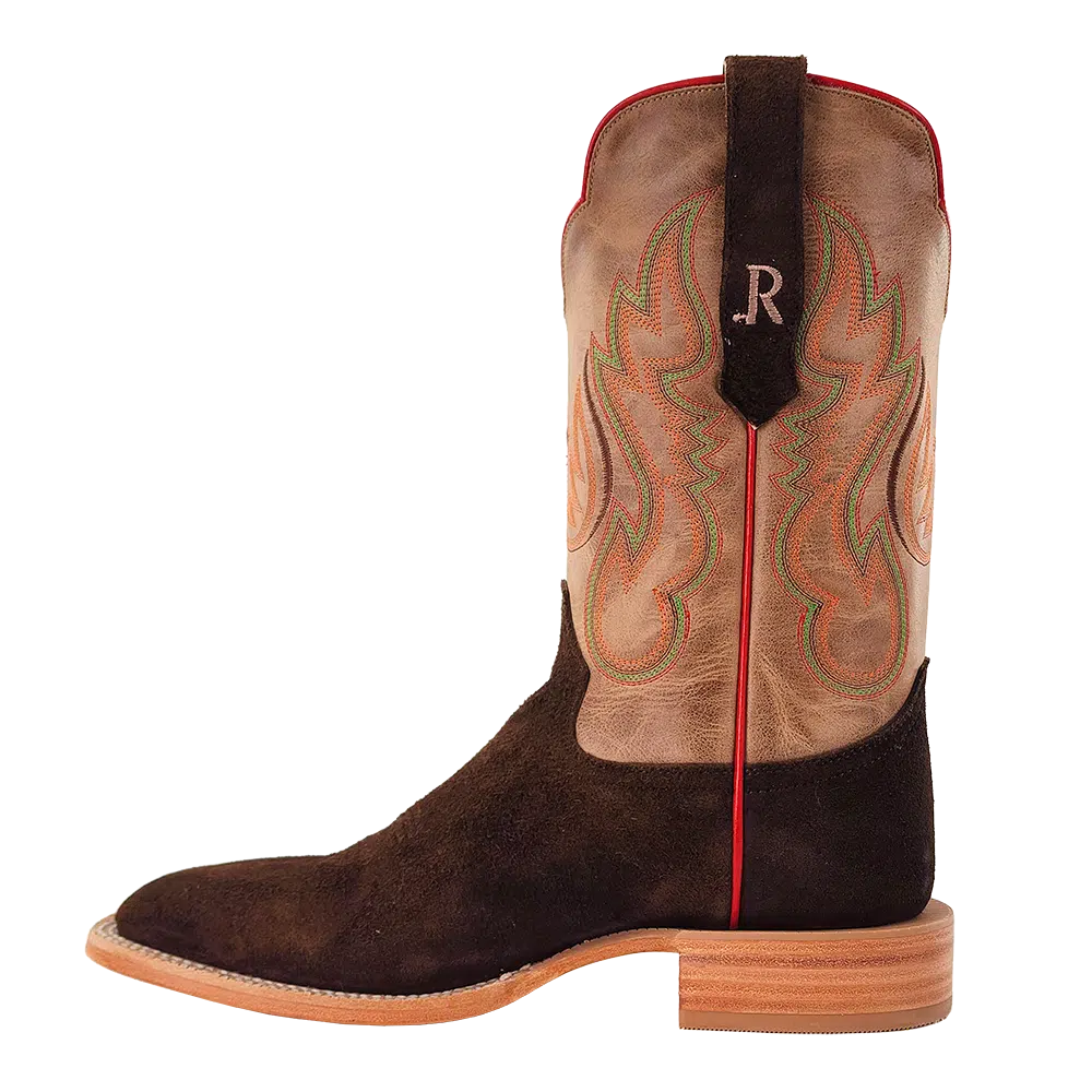 R. Watson Chocolate Roughout Boots