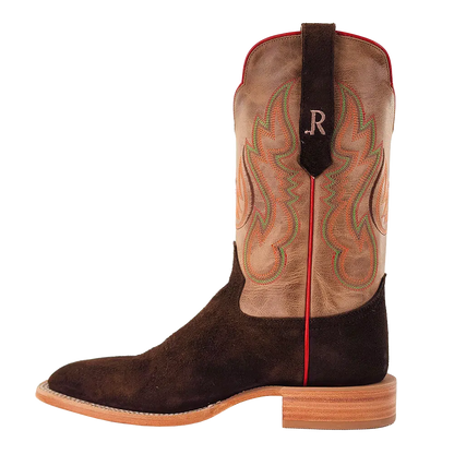 R. Watson Chocolate Roughout Boots
