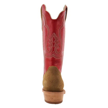 R. Watson Sand Roughout Cherry Red Boots