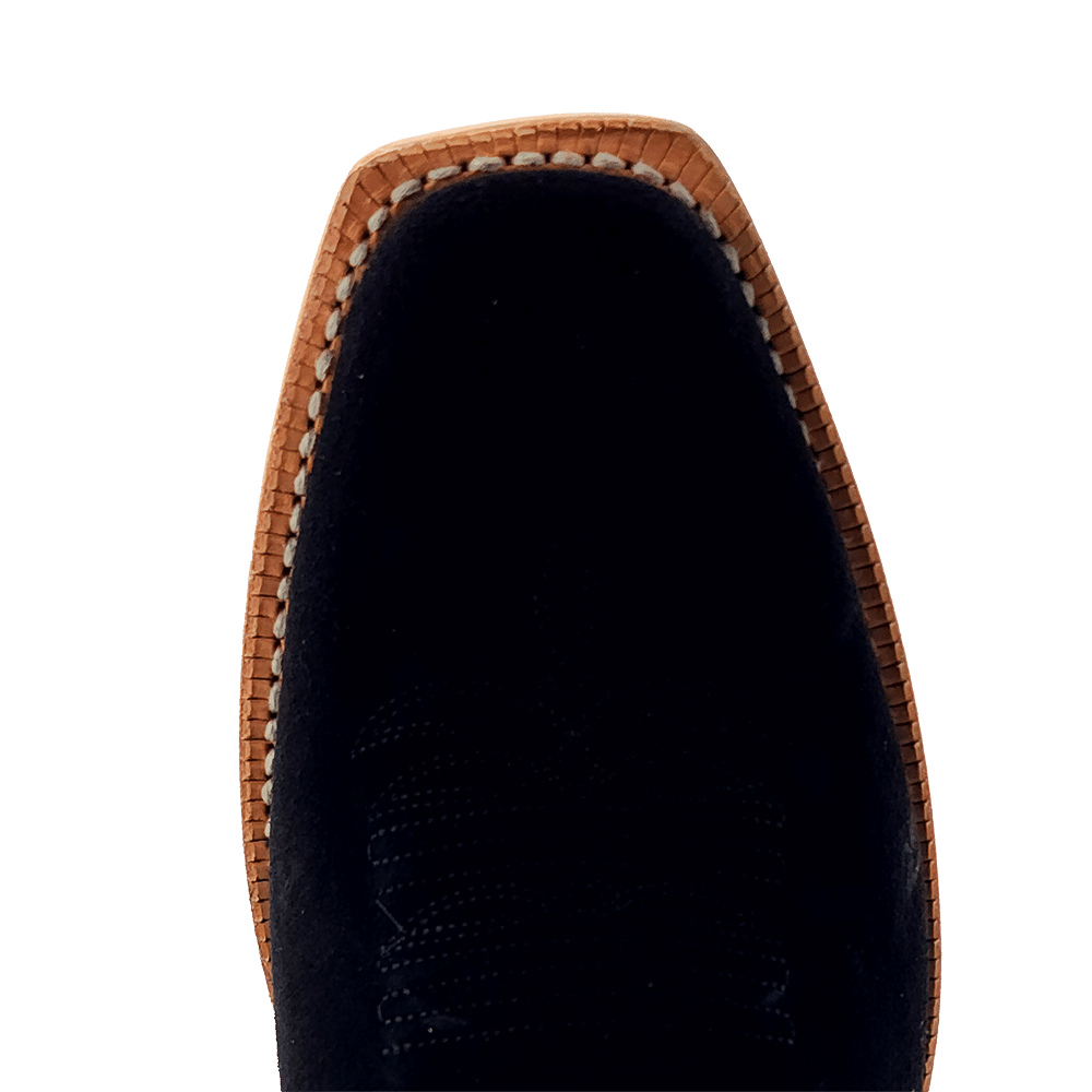 R. Watson Black Roughout Black Sinatra Boots