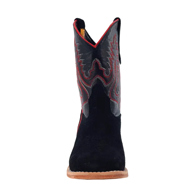 R. Watson Kids Black Rough Out