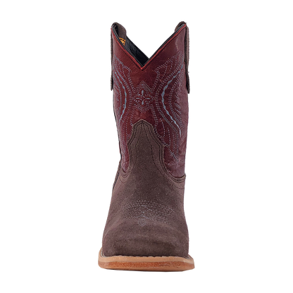 R. Watson Kids Charcoal Rough Out Boots