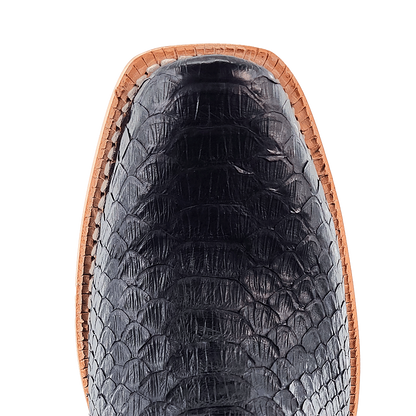 R. Watson Black Python Boots