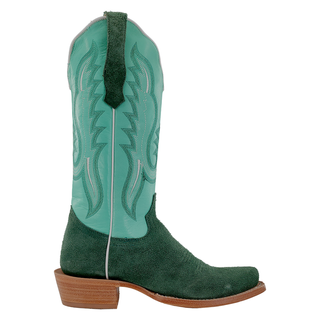 R. Watson Teal Roughout Boots