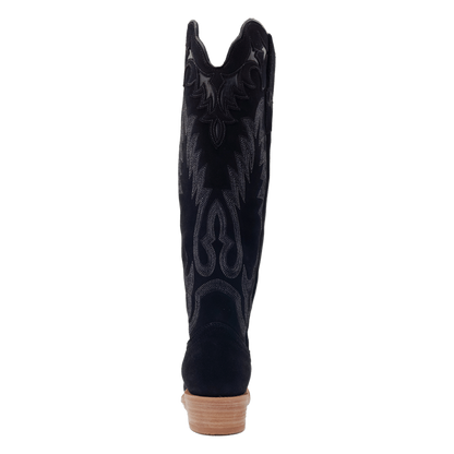 R. Watson Black Suede Boots