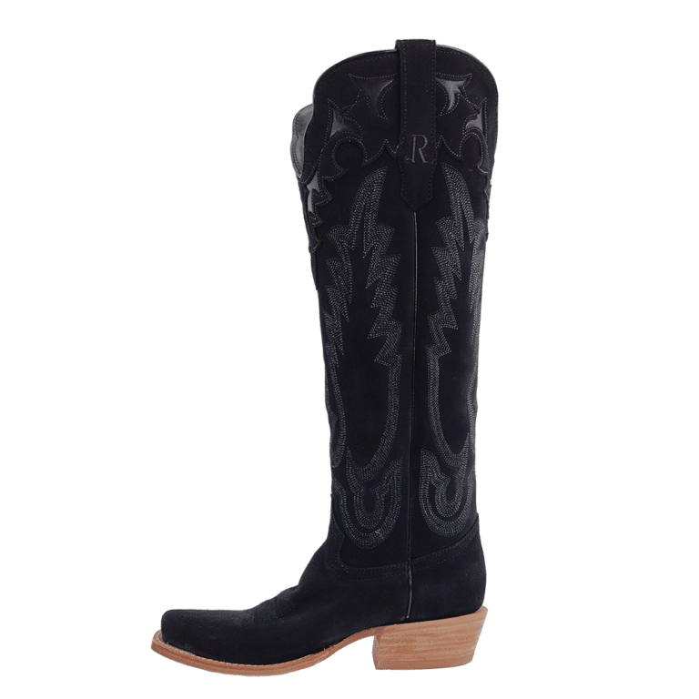 R. Watson Black Suede Boots