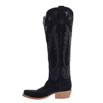 R. Watson Black Suede Boots