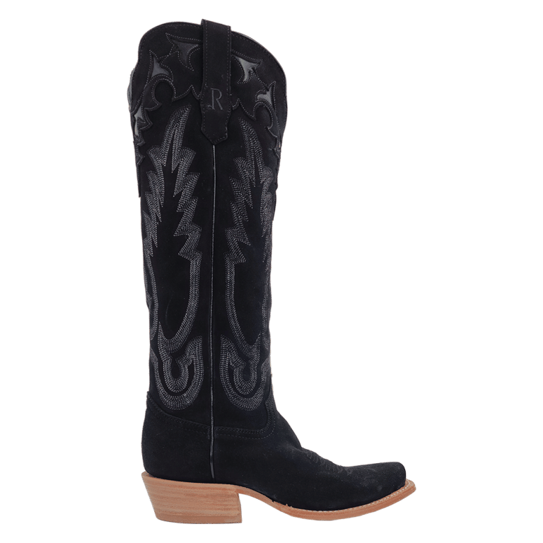 R. Watson Black Suede Boots
