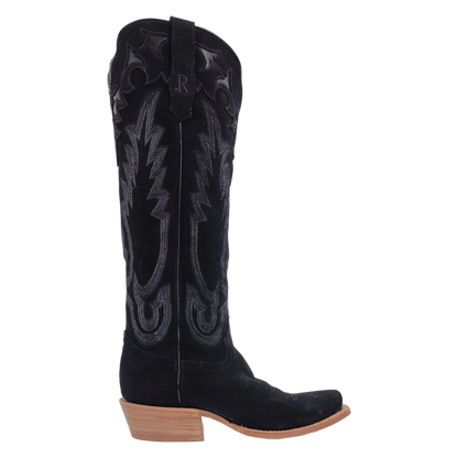R. Watson Black Suede Boots