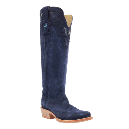 R. Watson Midnight Blue Suede Boots