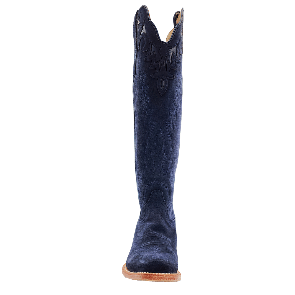 R. Watson Midnight Blue Suede Boots