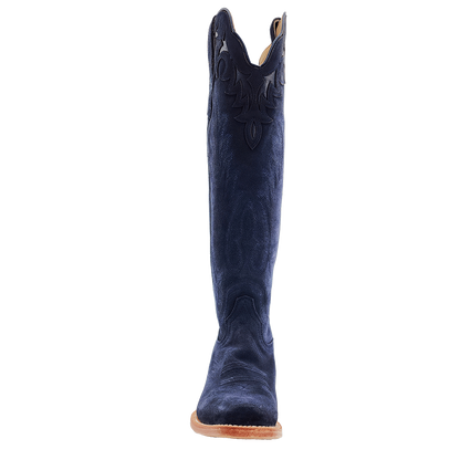 R. Watson Midnight Blue Suede Boots