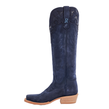 R. Watson Midnight Blue Suede Boots