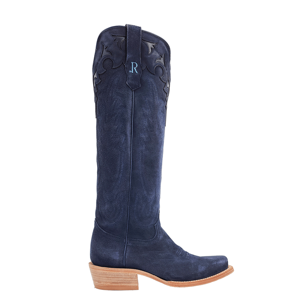 R. Watson Midnight Blue Suede Boots