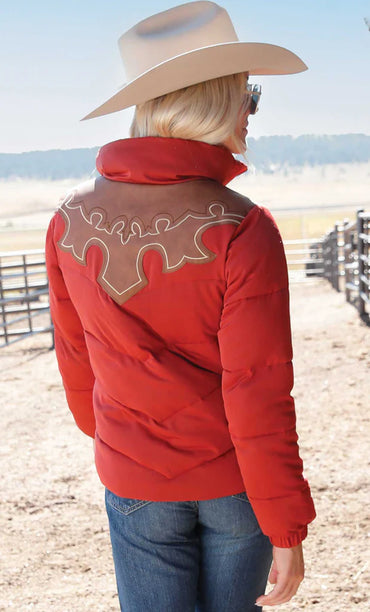 Cruel Denim Red Puffer Jacket