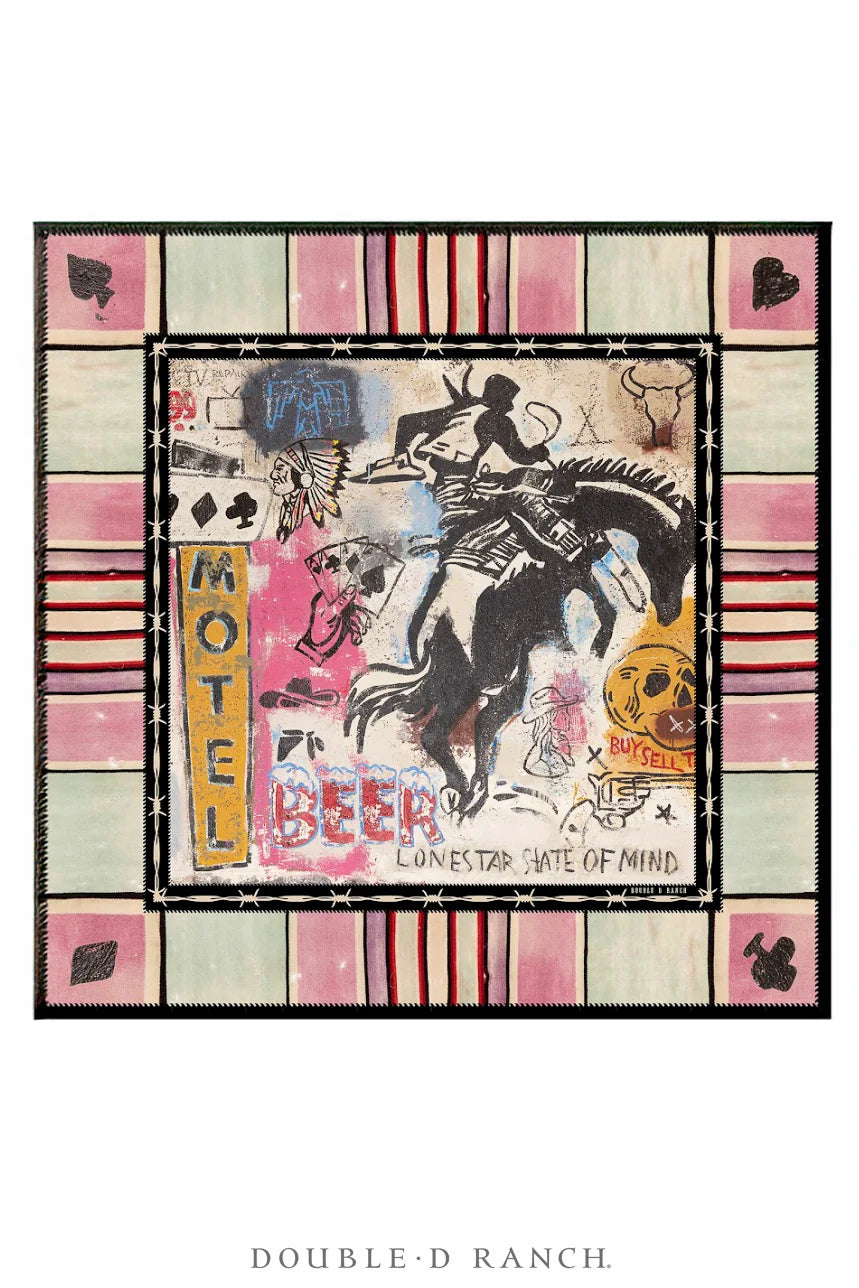 Double D Ranch Cowboy Graffiti Scarf