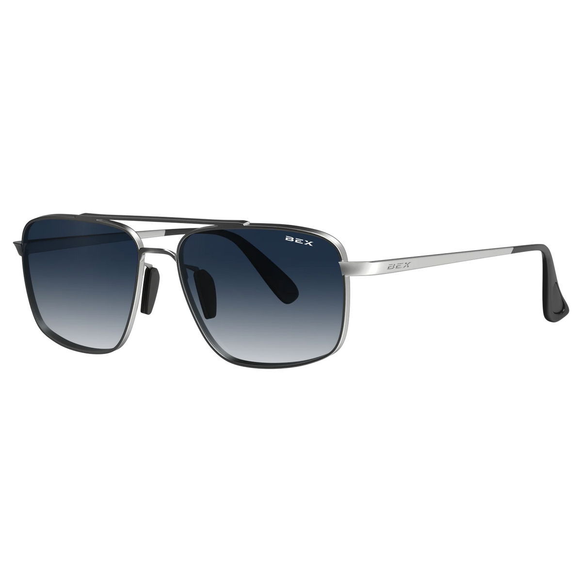 BEX - Accel Sunglasses in Silver & Sapphire