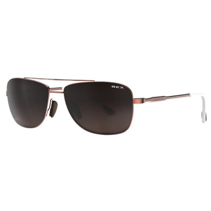 BEX - Draeklyn OTG Sunglasses in Rose Gold & Brown Gradient