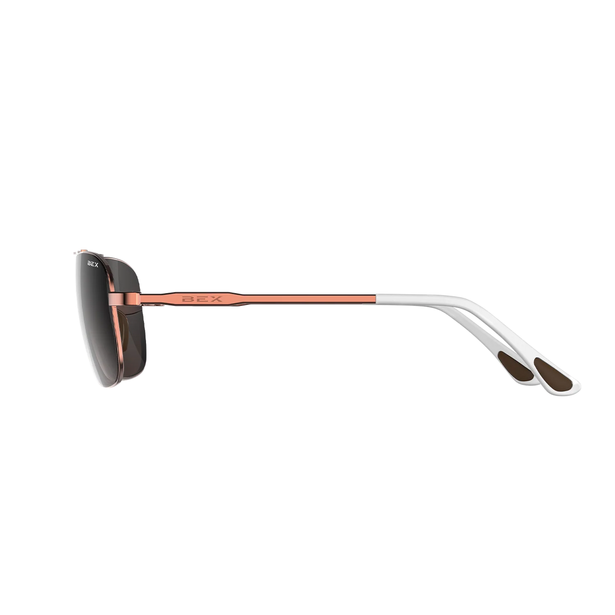 BEX - Draeklyn OTG Sunglasses in Rose Gold & Brown Gradient