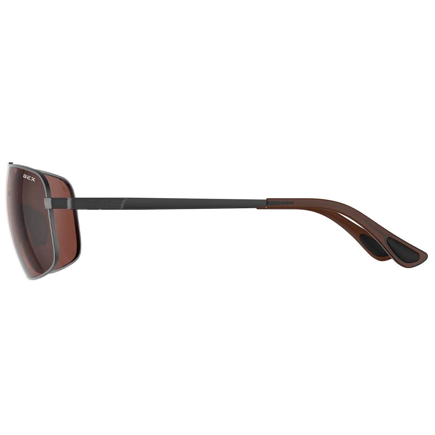 BEX - Gambit Sunglasses in Gunmetal & Brown