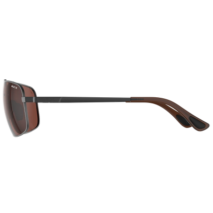 BEX - Gambit Sunglasses in Gunmetal & Brown