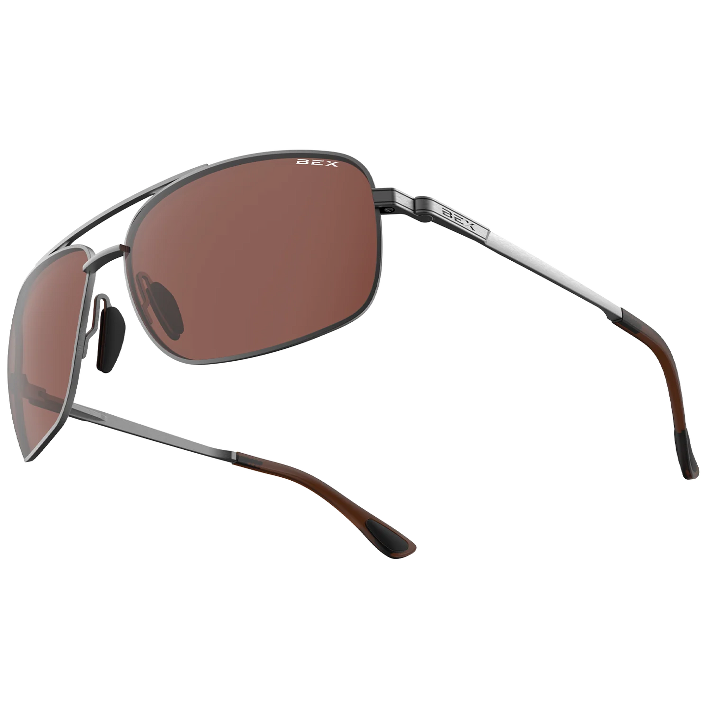 BEX - Gambit Sunglasses in Gunmetal & Brown