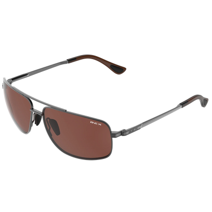 BEX - Gambit Sunglasses in Gunmetal & Brown