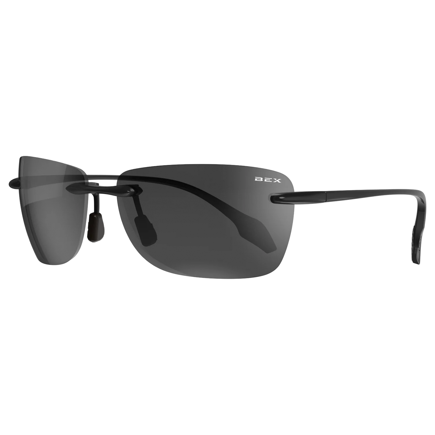 BEX - Jaxyn X Sunglasses Black, Gray, & Silver