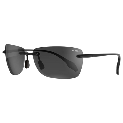 BEX - Jaxyn X Sunglasses Black, Gray, & Silver