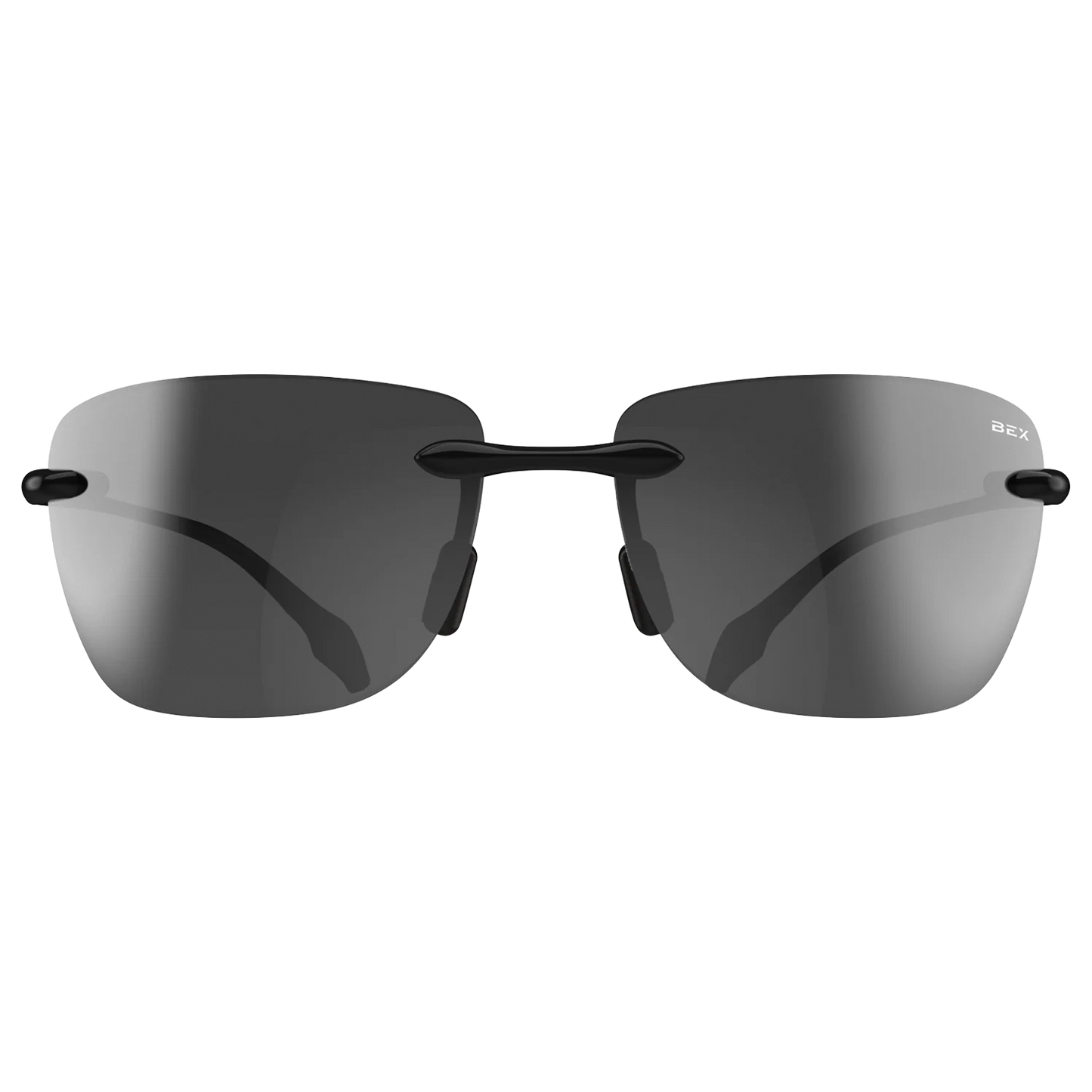 BEX - Jaxyn X Sunglasses Black, Gray, & Silver