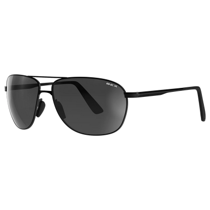 BEX - Nova Sunglasses Matte Black, Gray, & Silver