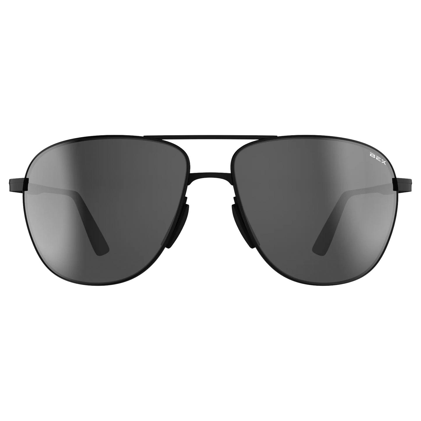 BEX - Nova Sunglasses Matte Black, Gray, & Silver